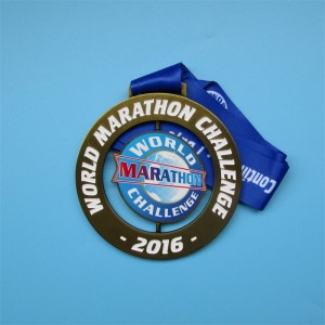 Thiết kế tùy chỉnh Thử thách Marathon thế giới Huy chương spin