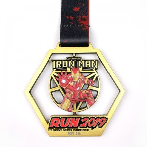 Gag Hollow Out Design Huy chương Bán buôn Giải thưởng kim loại 3D Huy chương vàng